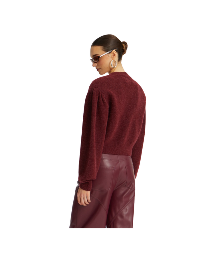 Knit Puffsleeve Cardigan