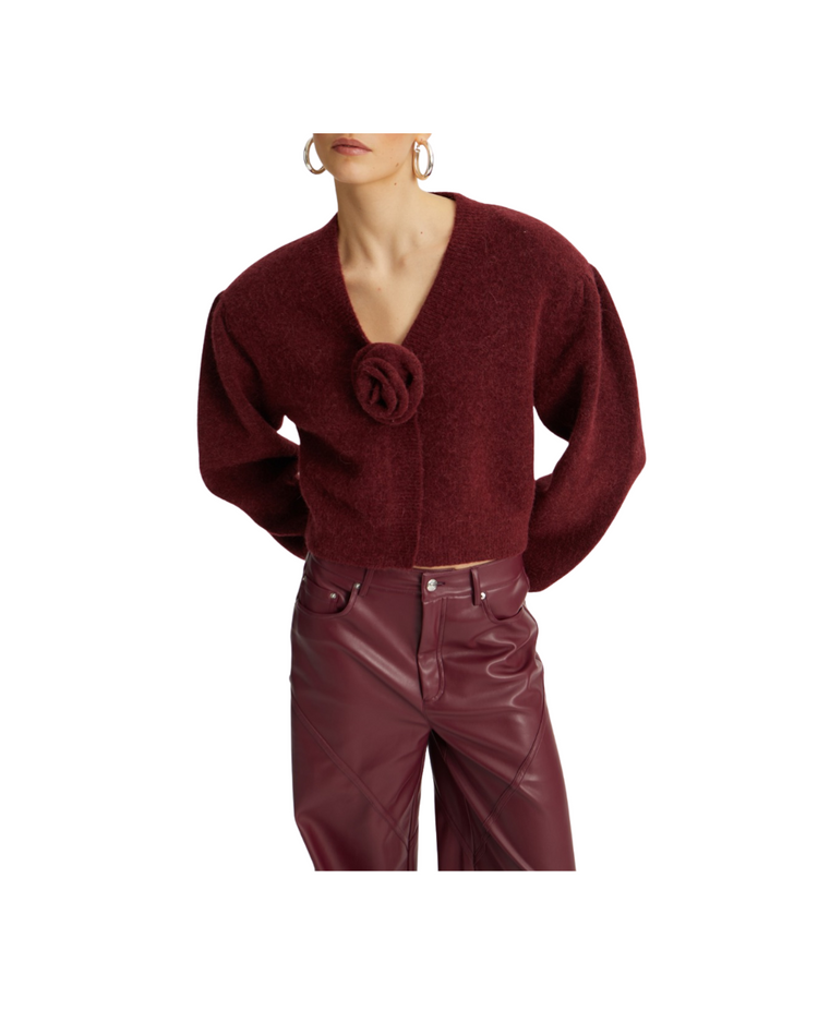 Knit Puffsleeve Cardigan