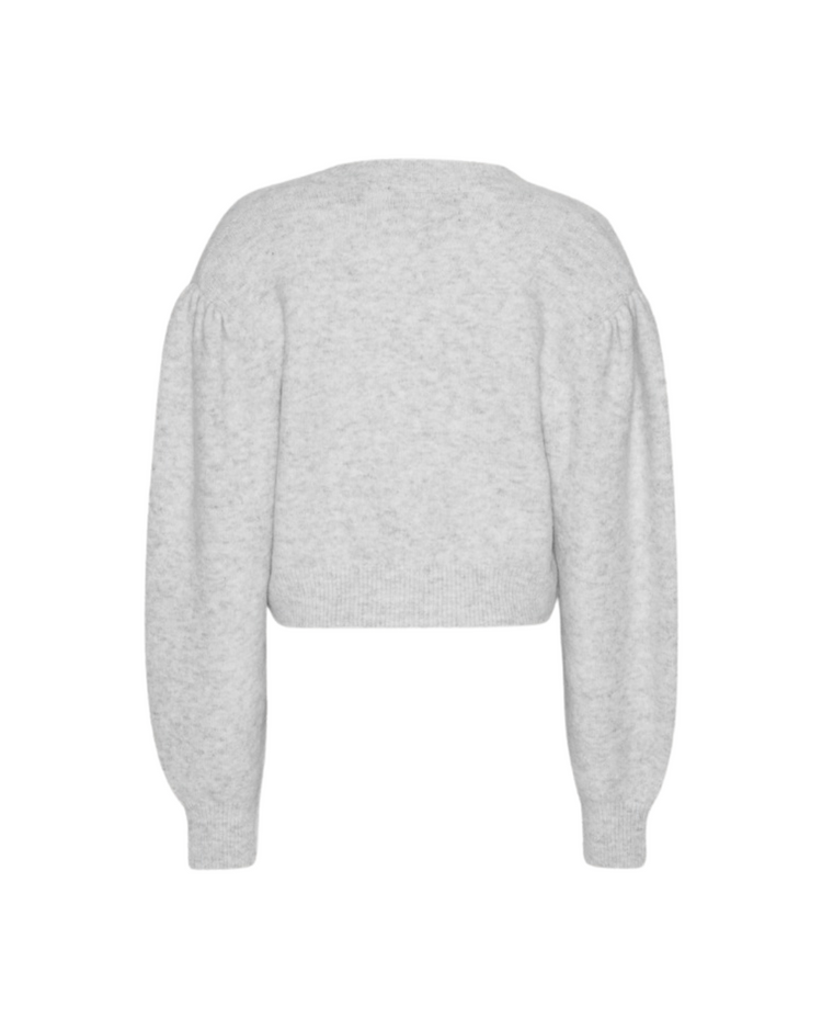 Knit Puffsleeve Cardigan