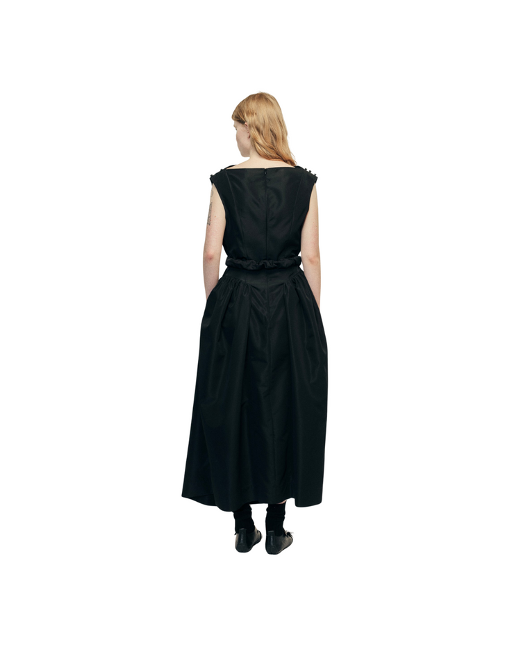 Hip Detail Draped Bind Dress