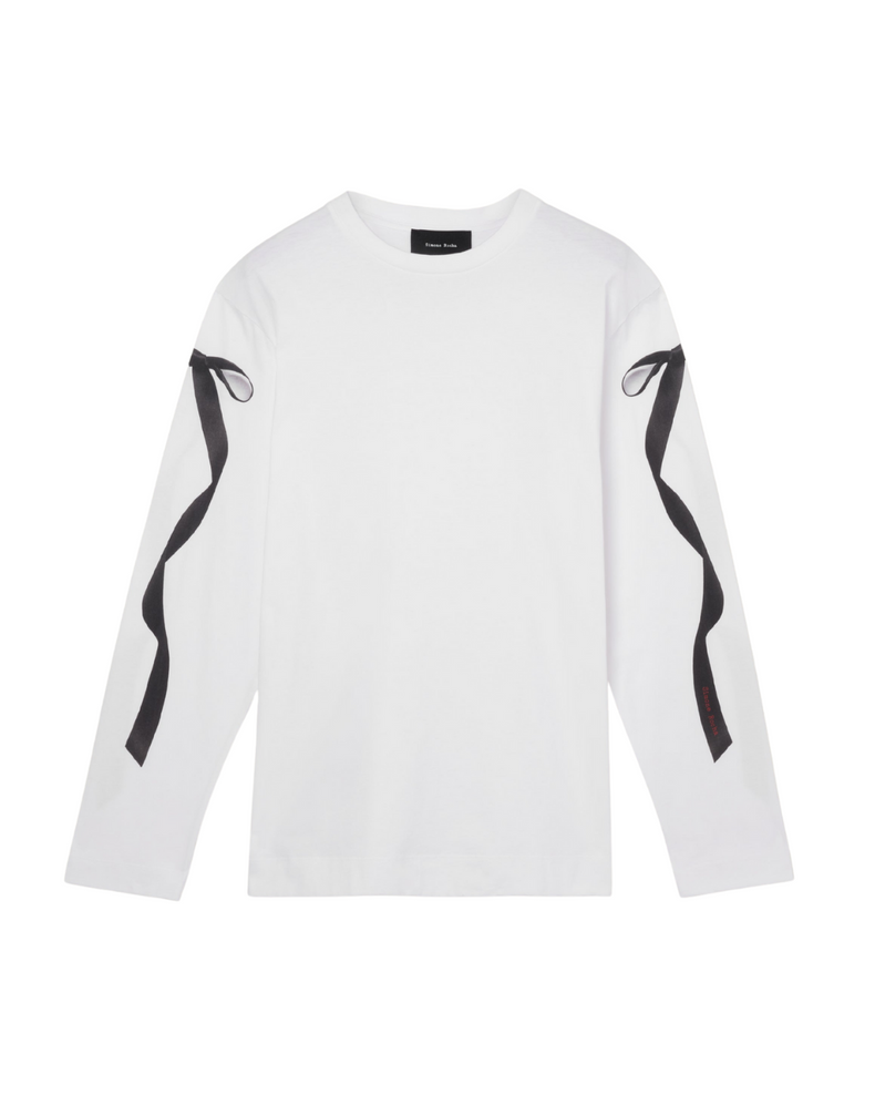 Ribbon Bow Tail Long Sleeve T-Shirt