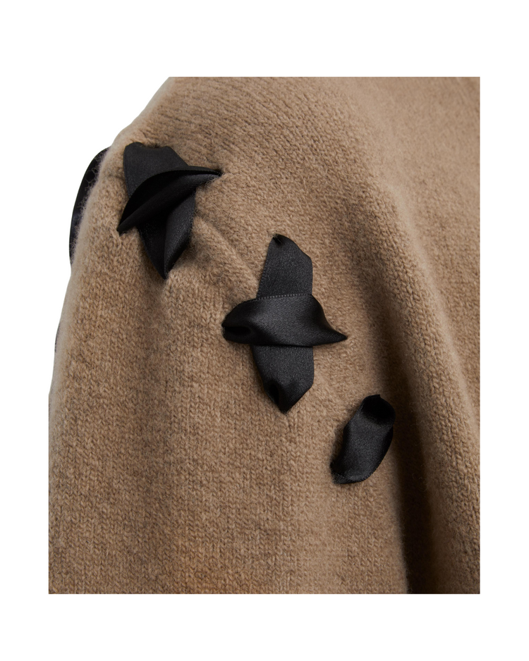 Sculpted Ribbon Corset Cardigan