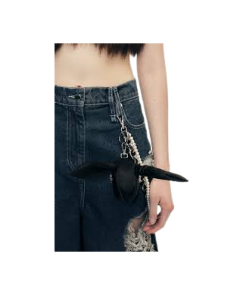 Satin Hare Coin Purse Bag Charm