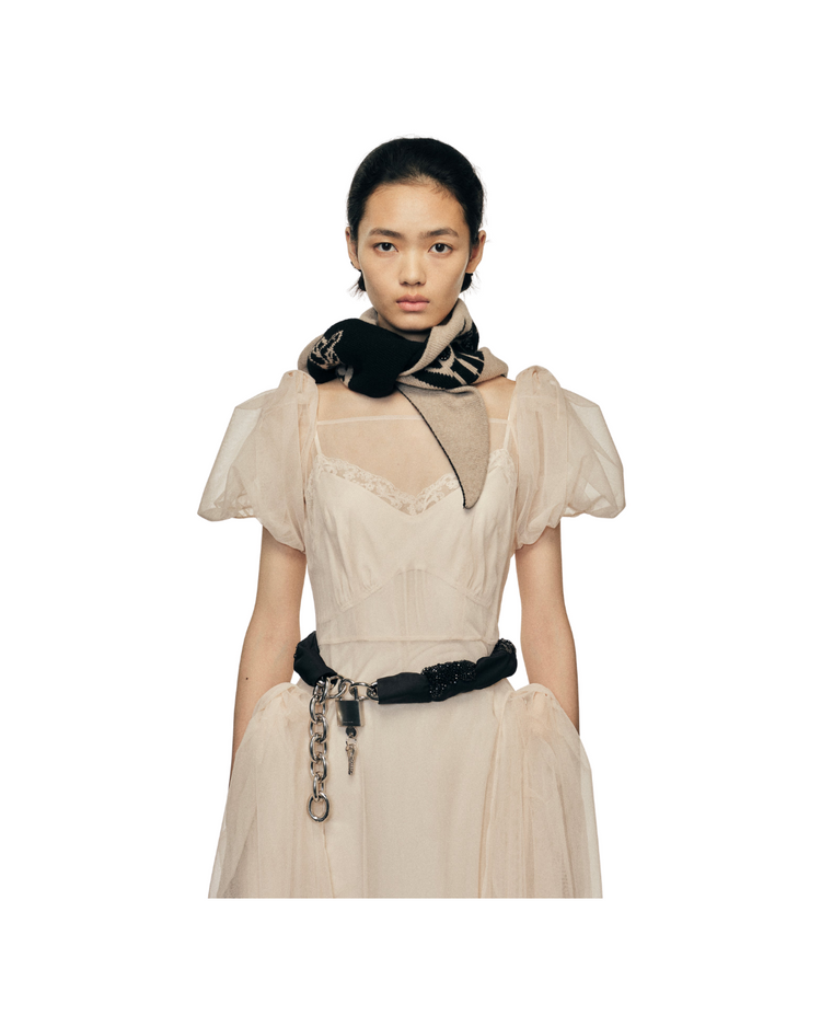 Graphic Logo Knit Neckerchief