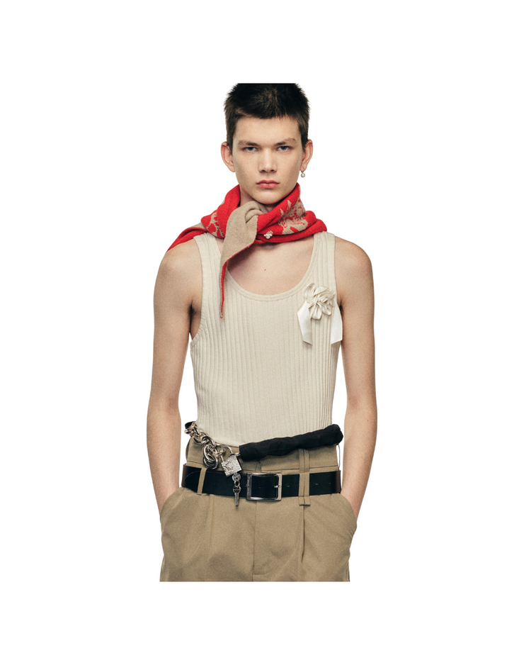 Graphic Logo Knit Neckerchief