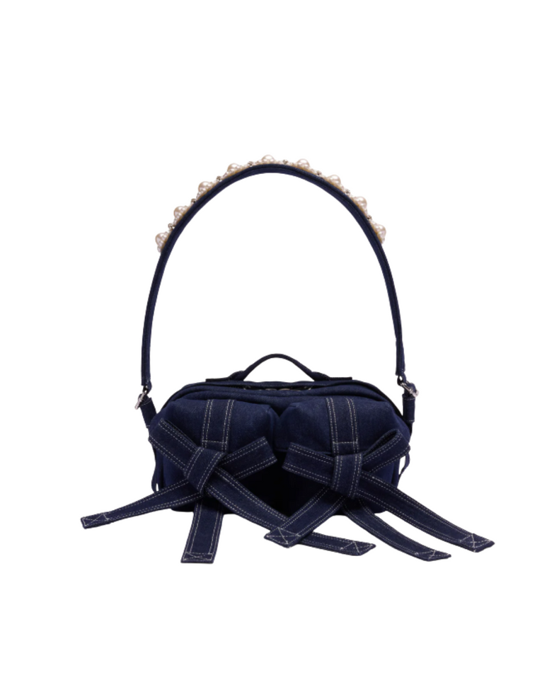 Beaded Classic Bow Crossbody Bag