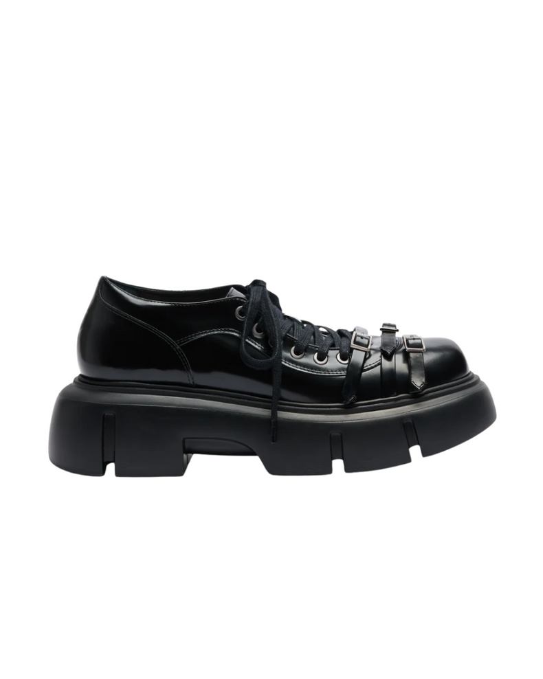 Low Platform Buckle Boot