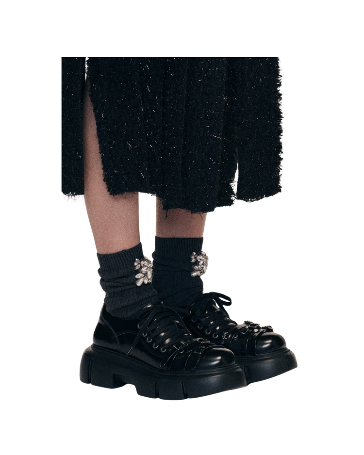 Low Platform Buckle Boot