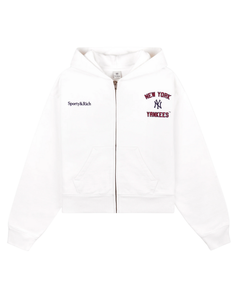 Homerun Cropped Zip Hoodie