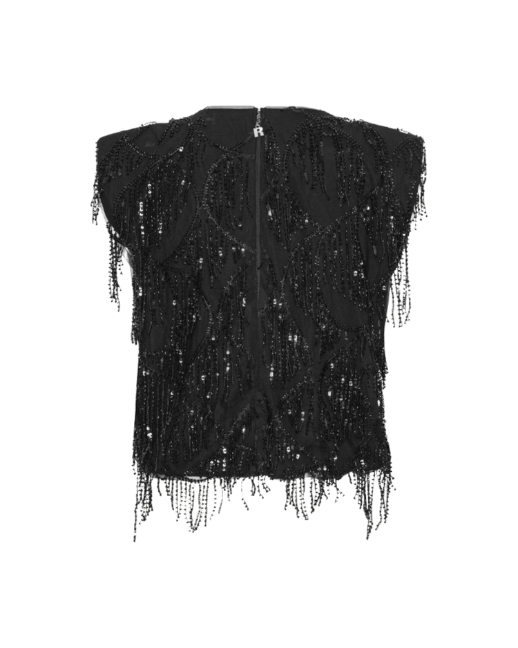 Sequins Sleeveless Top