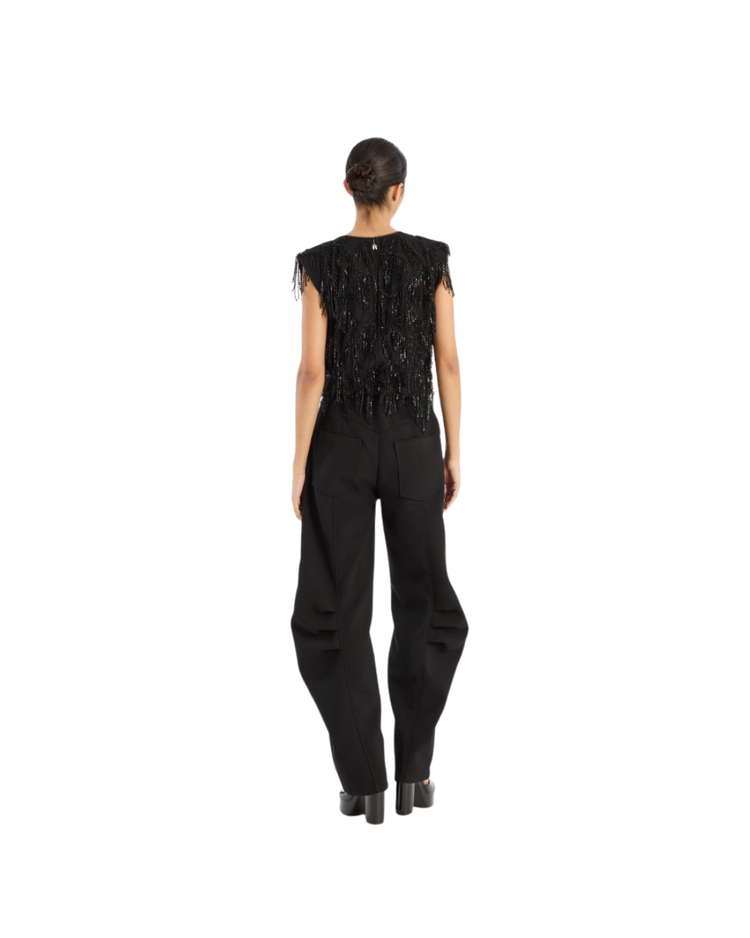 Sequins Sleeveless Top