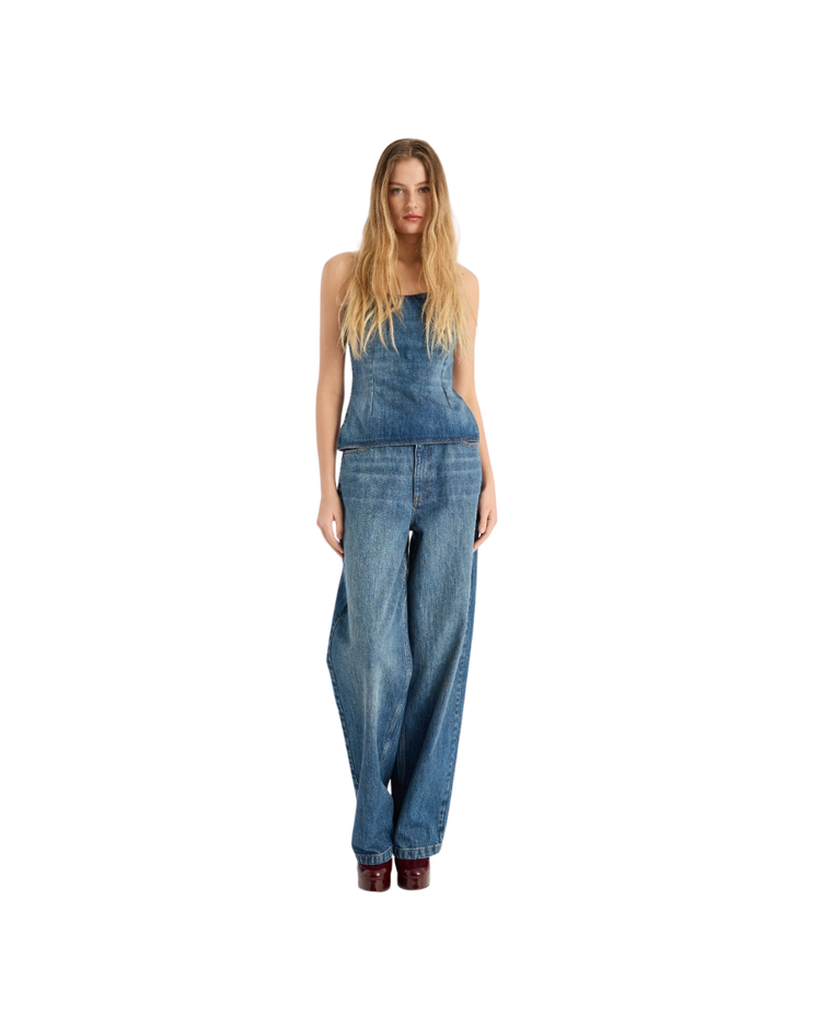 Wide Leg 5 Pocket Pants