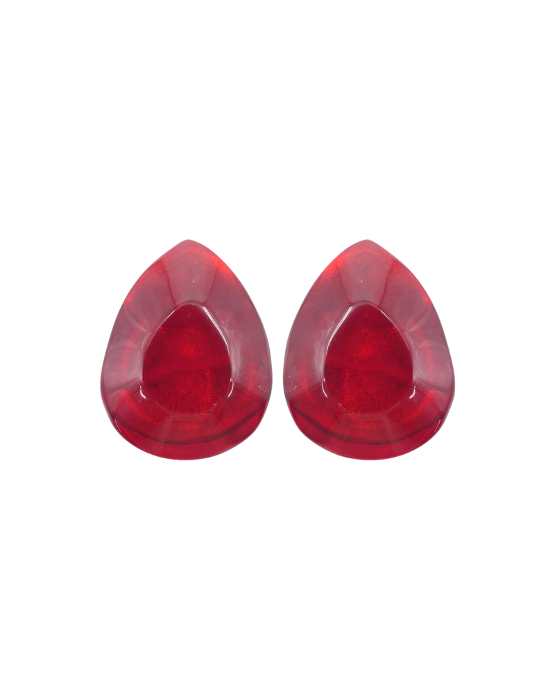 Clip Earrings Milley Red