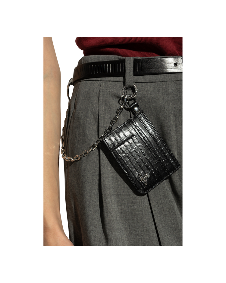 Flat Card Holder With Chain