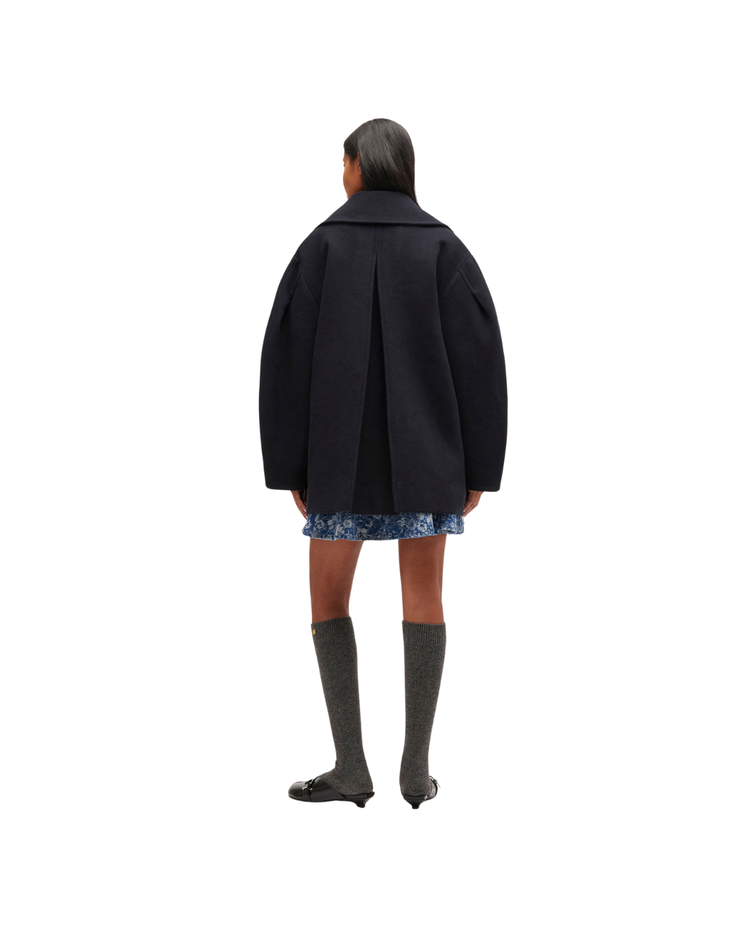 Oversized Midi Peacoat