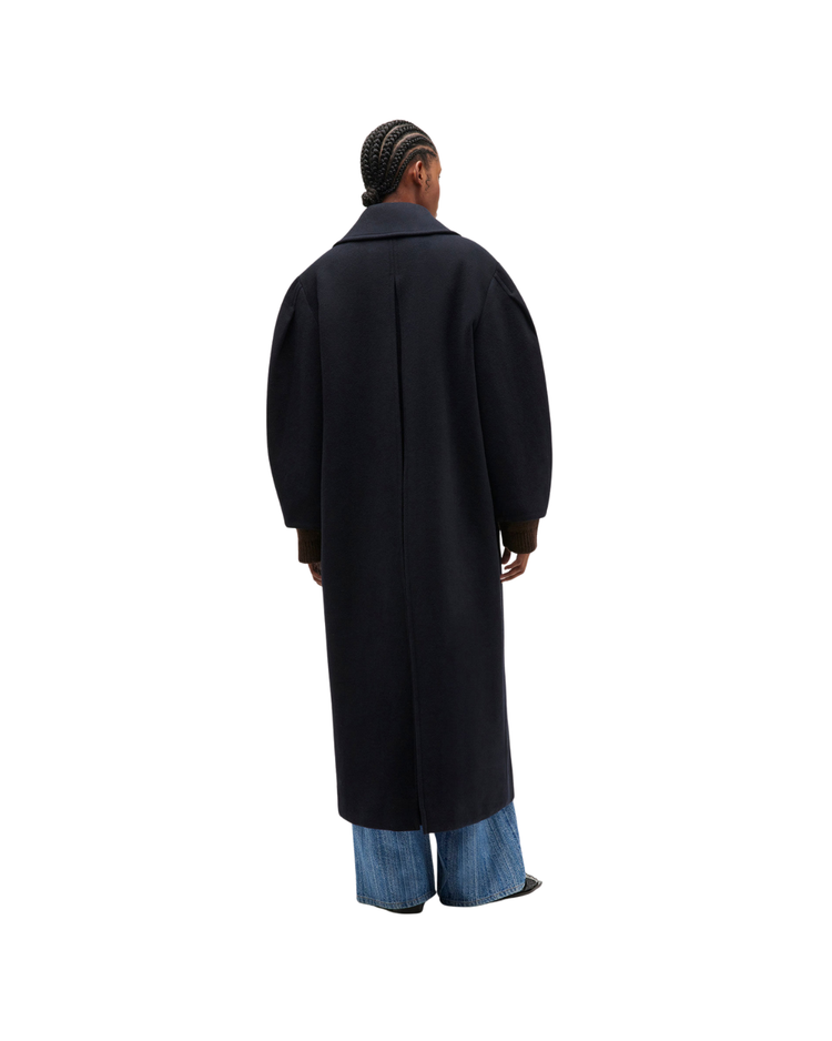 Wool Oversized Long Peacoat