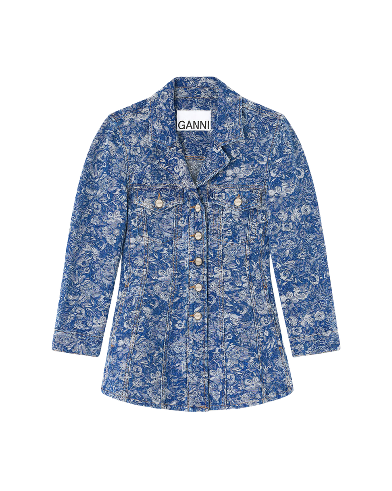 Tapestry Denim Blazer