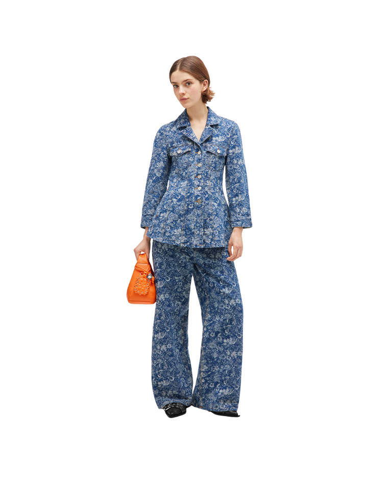 Tapestry Denim Blazer