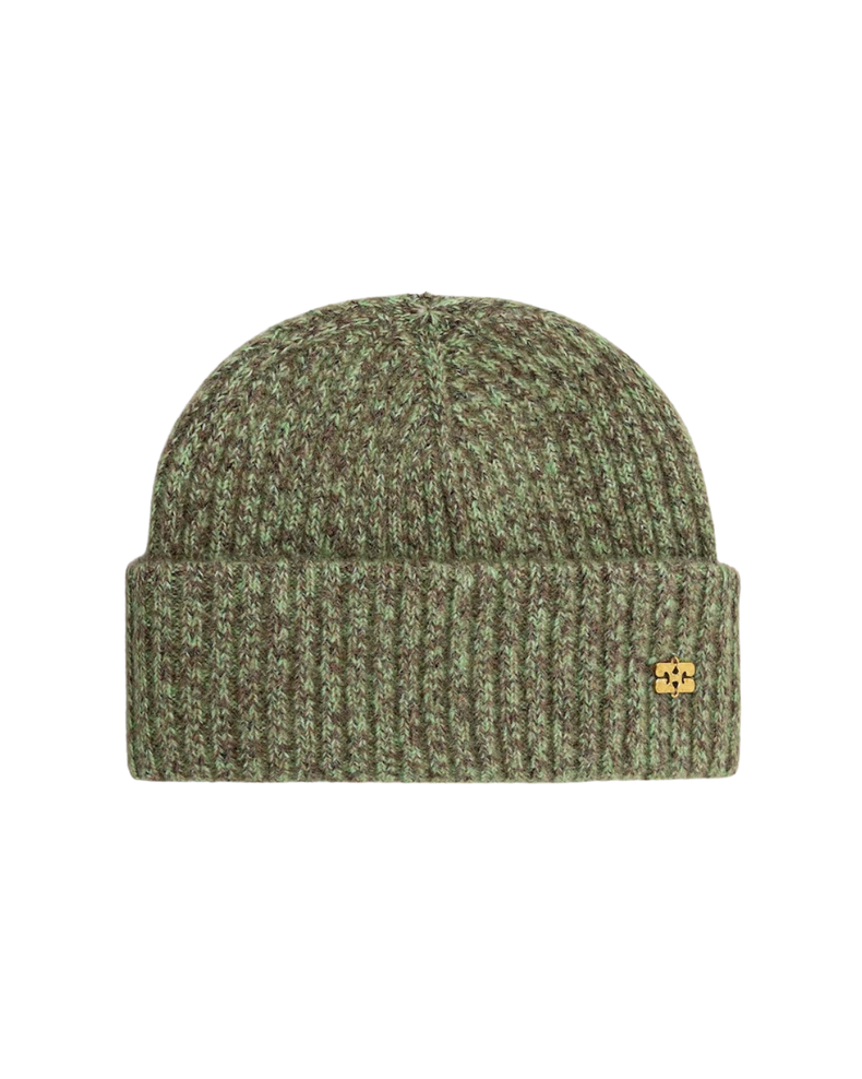 Melange Brushed Mohair Beanie