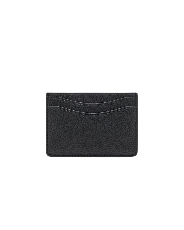 Card Holder in Grained Black