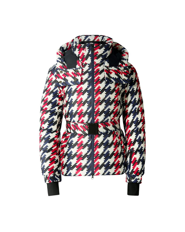 Houndstooth Candice Down Parka Jacket