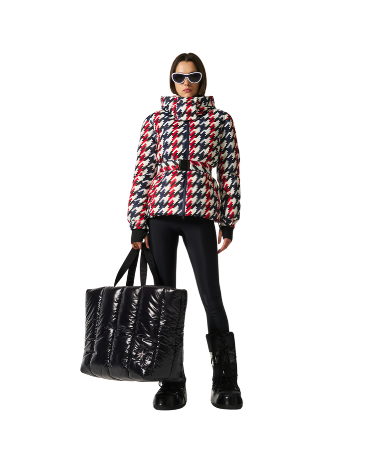 Houndstooth Candice Down Parka Jacket