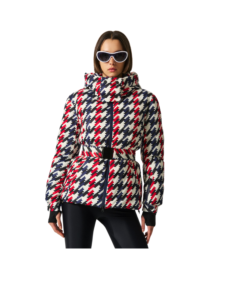 Houndstooth Candice Down Parka Jacket