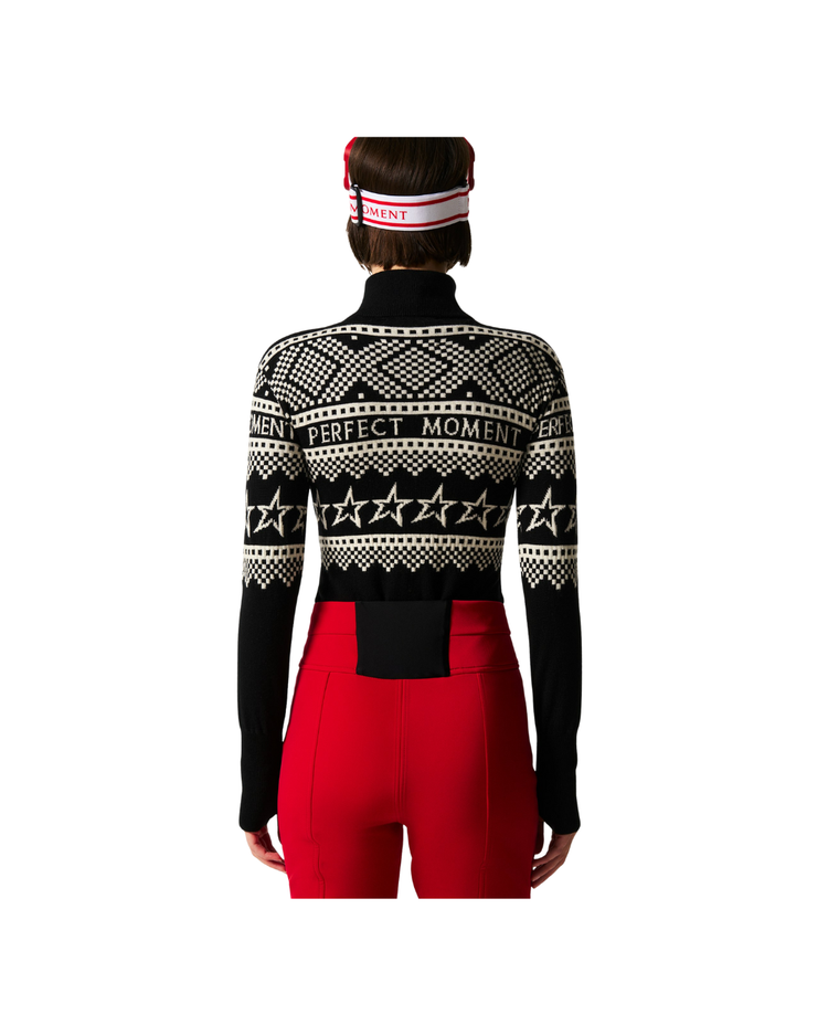 Intarsia-Knit Merino Wool Bodysuit