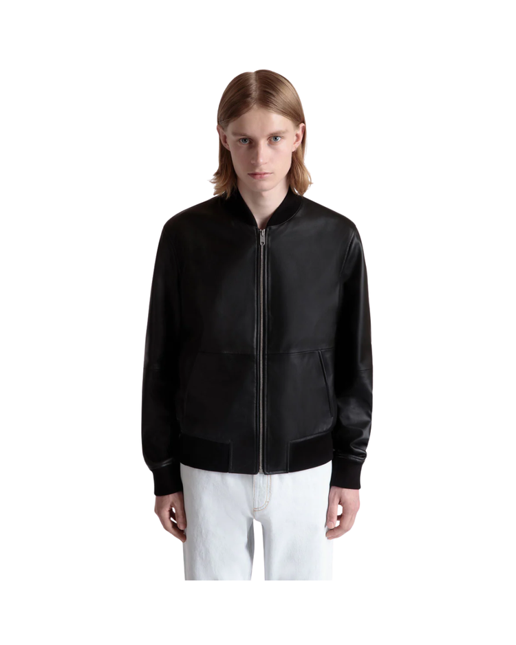 Bomber in Leather