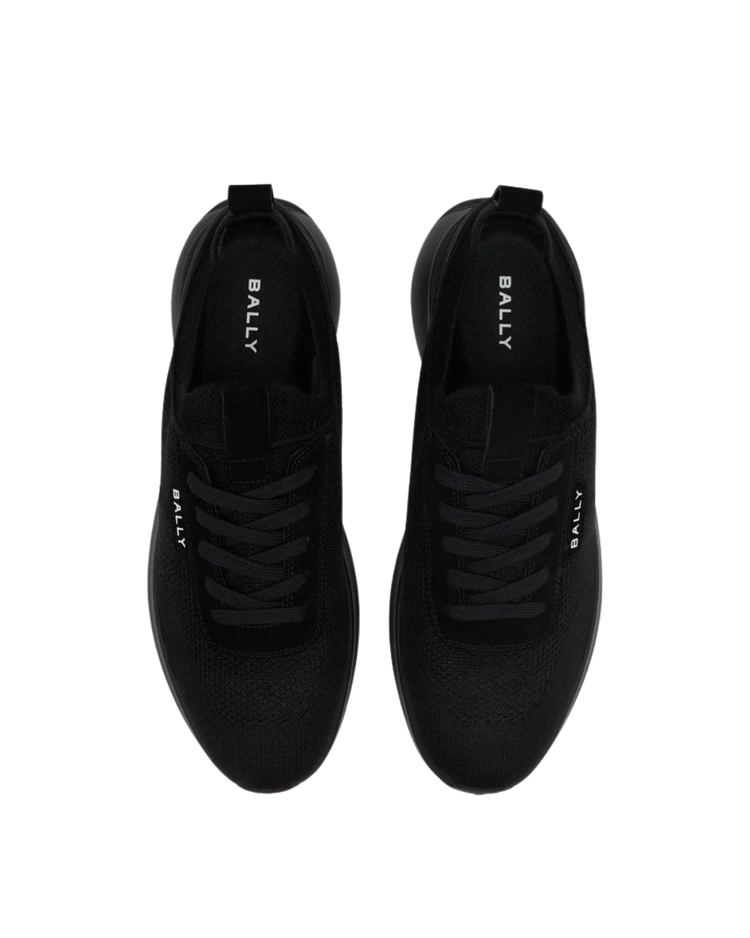 Outline Sneaker in Black Fabric