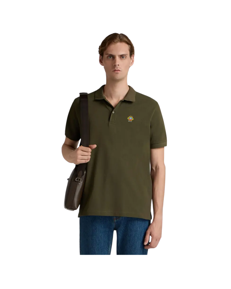 Polo Shirt in Cotton With a Bally Crest