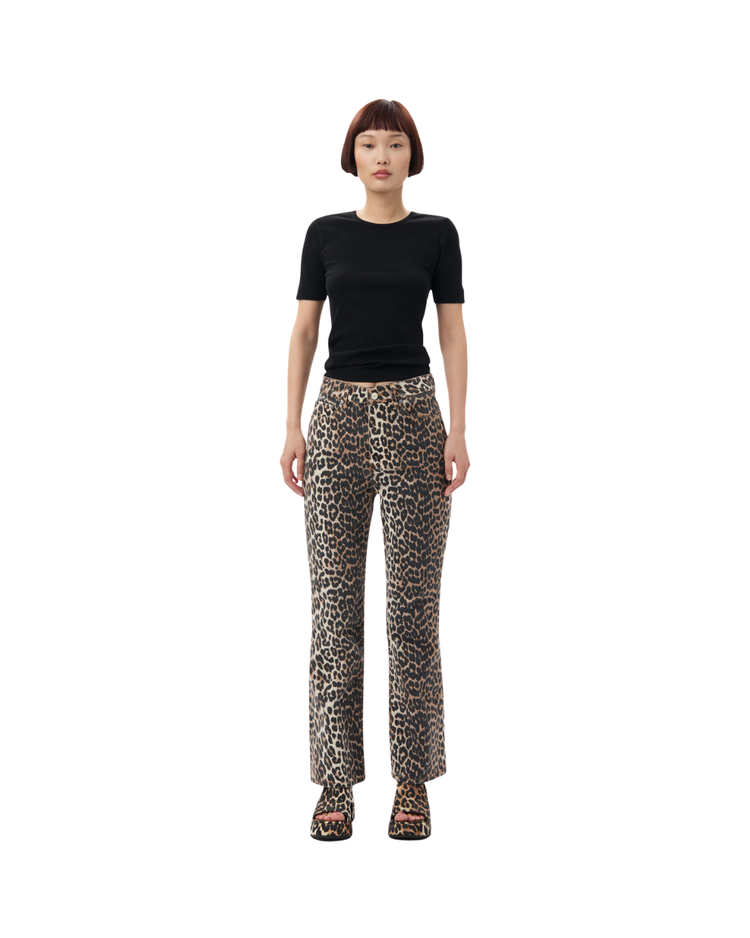 Soft Cotton Rib Short Sleeve T-Shirt