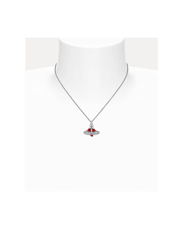 New Diamante Heart Pendant Necklace