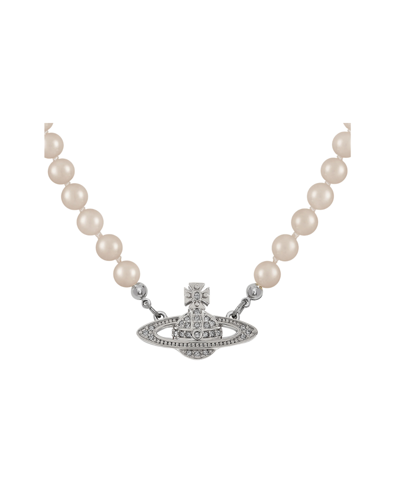 Mini Bas Relief Pearl Necklace