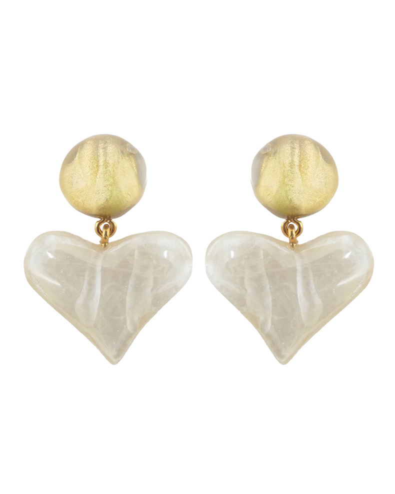 Orisha Clip Earrings Nacre
