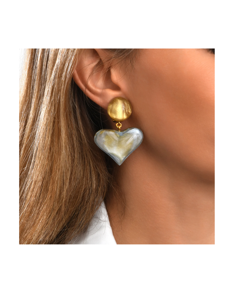 Orisha Clip Earrings Nacre