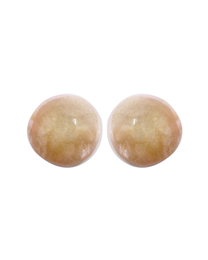 Agnes Clip Earrings Rosewood
