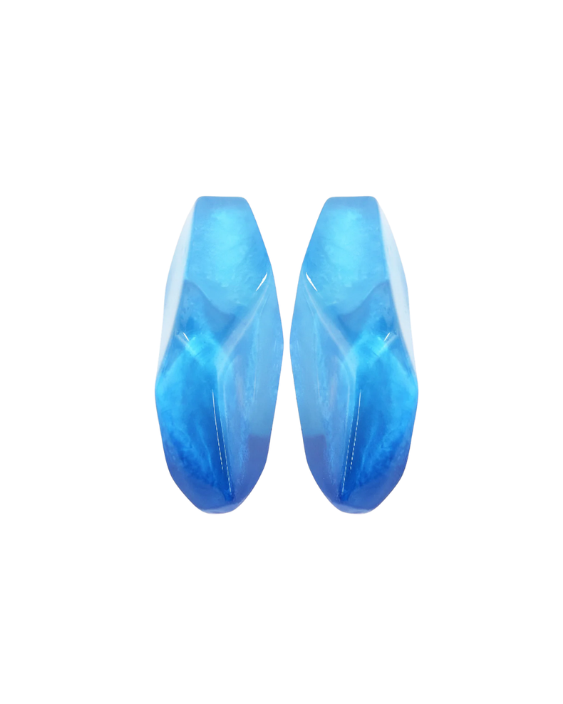 Crystela Clip Earrings Denim
