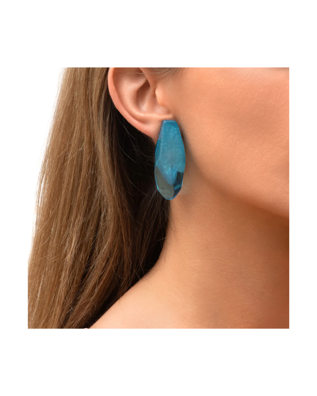 Crystela Clip Earrings Peridot