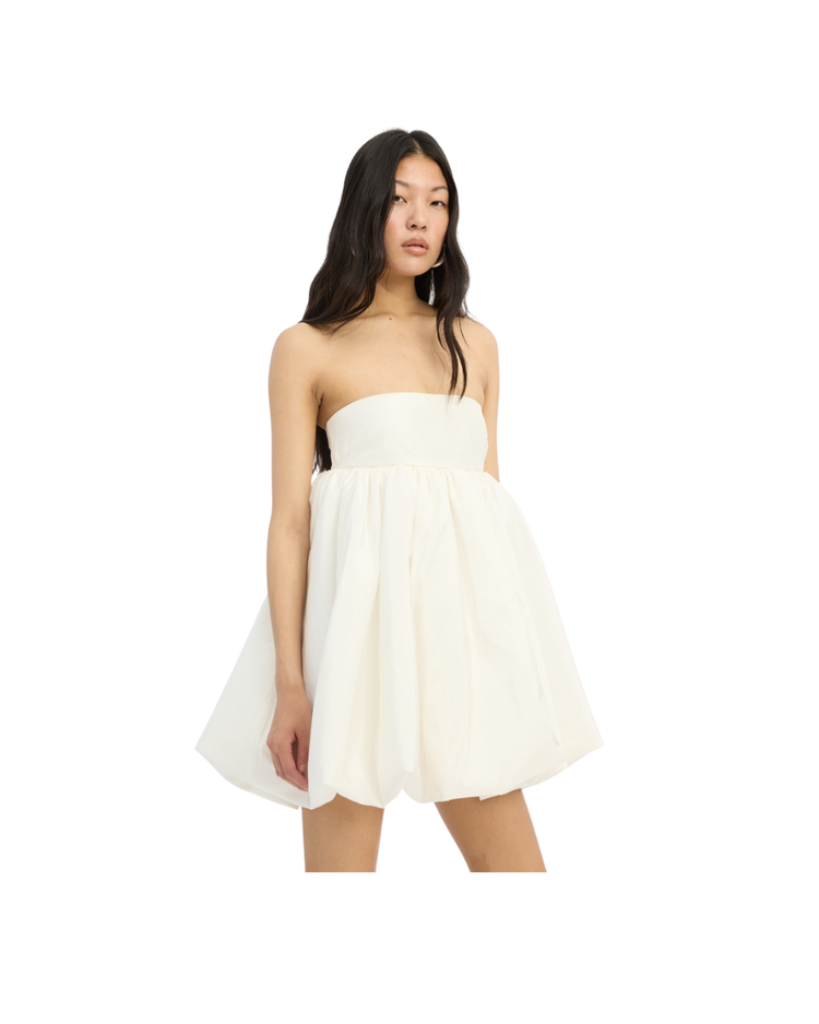 Satin Mini Bubble Dress