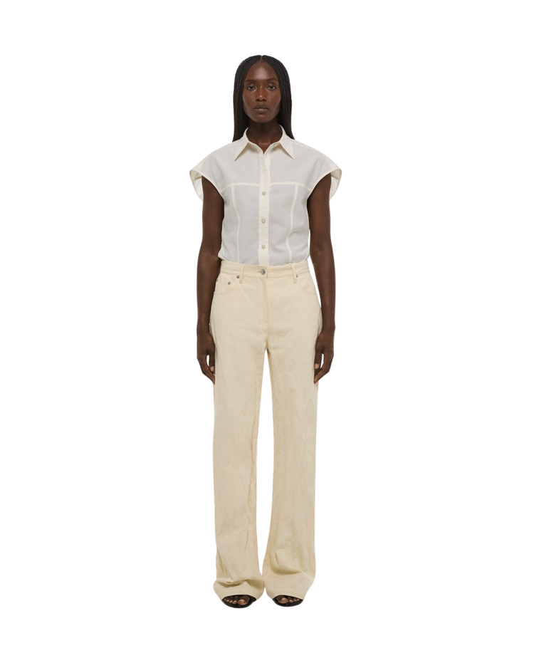 Crushed Bootcut Jeans