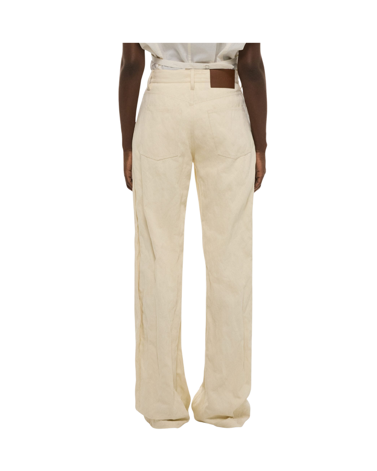 Crushed Bootcut Jeans