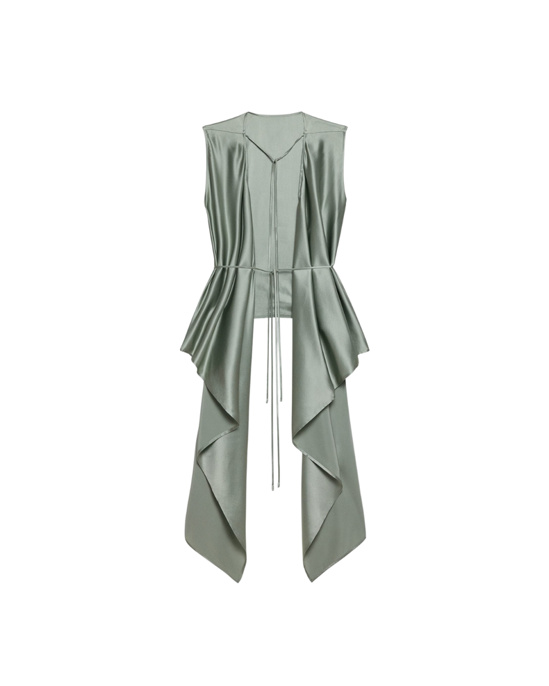 Draped Scarf Top