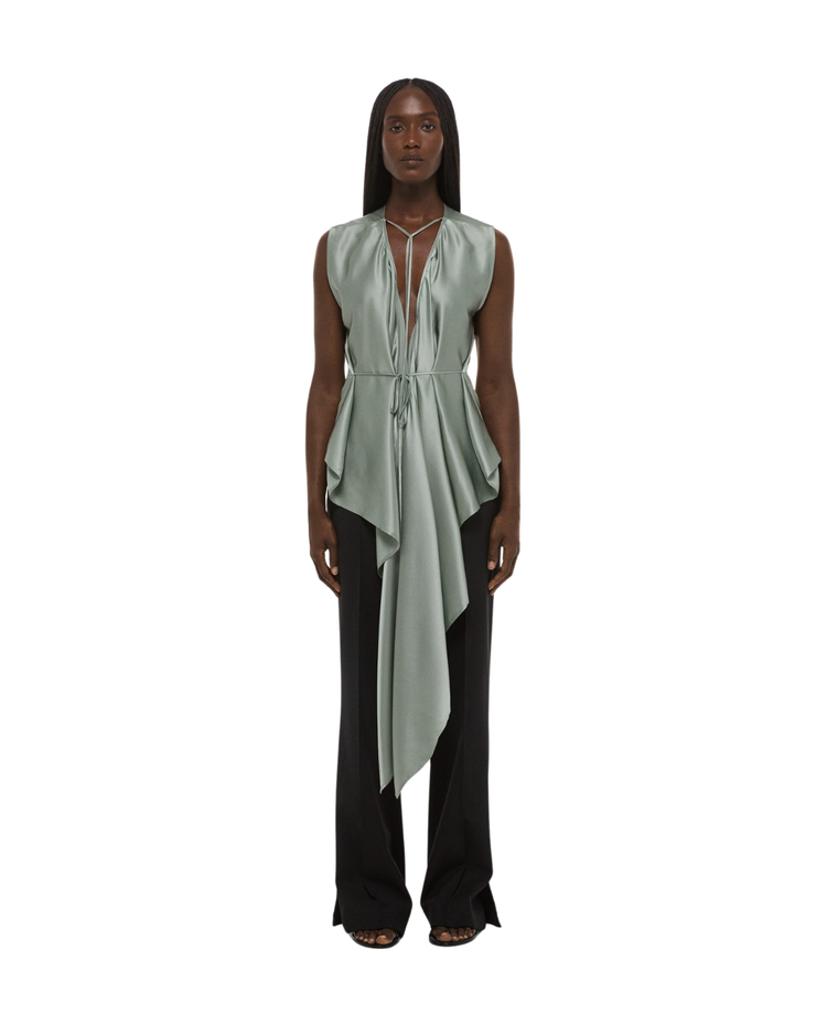 Draped Scarf Top
