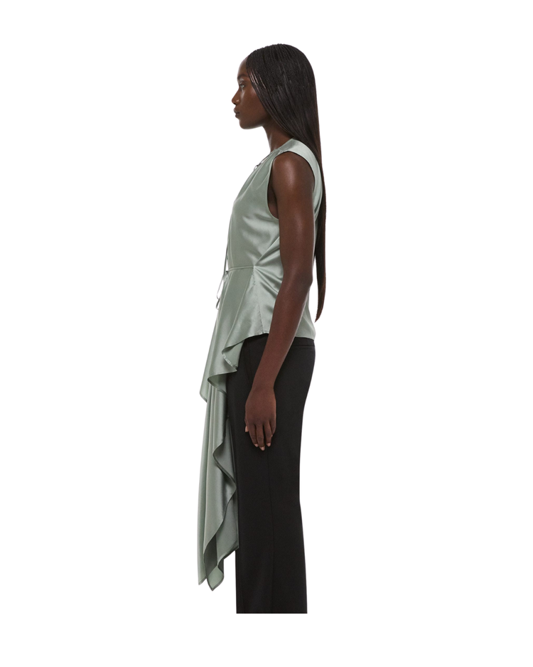 Draped Scarf Top