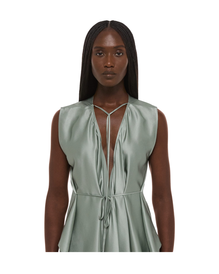Draped Scarf Top