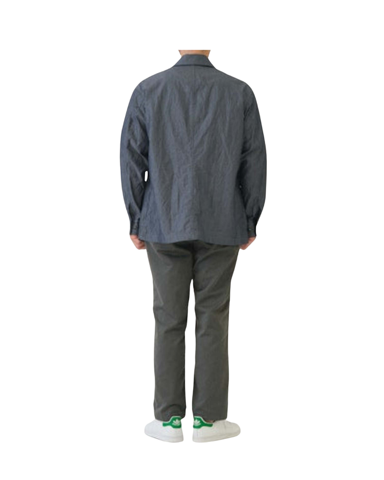 Crinkle Typewriter Shirt Jacket