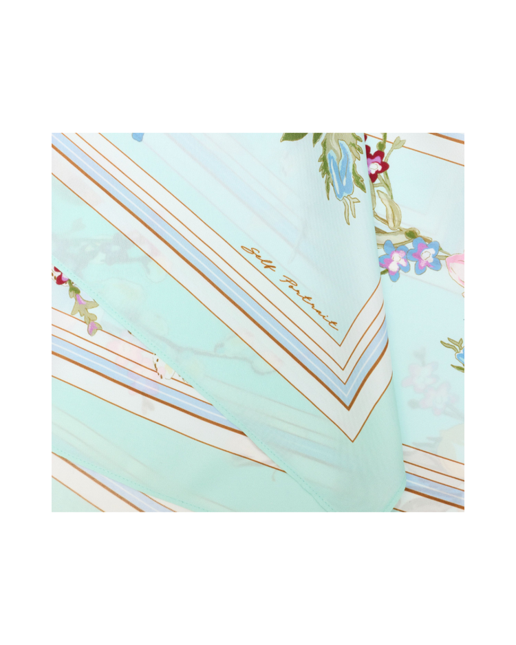 Mint Floral Scarf