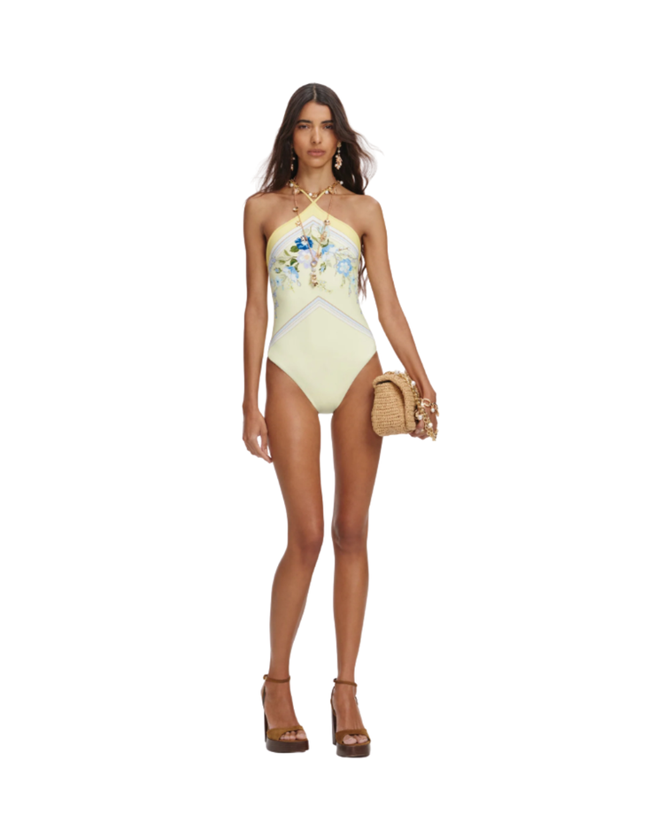 Yellow Floral Swimsuit