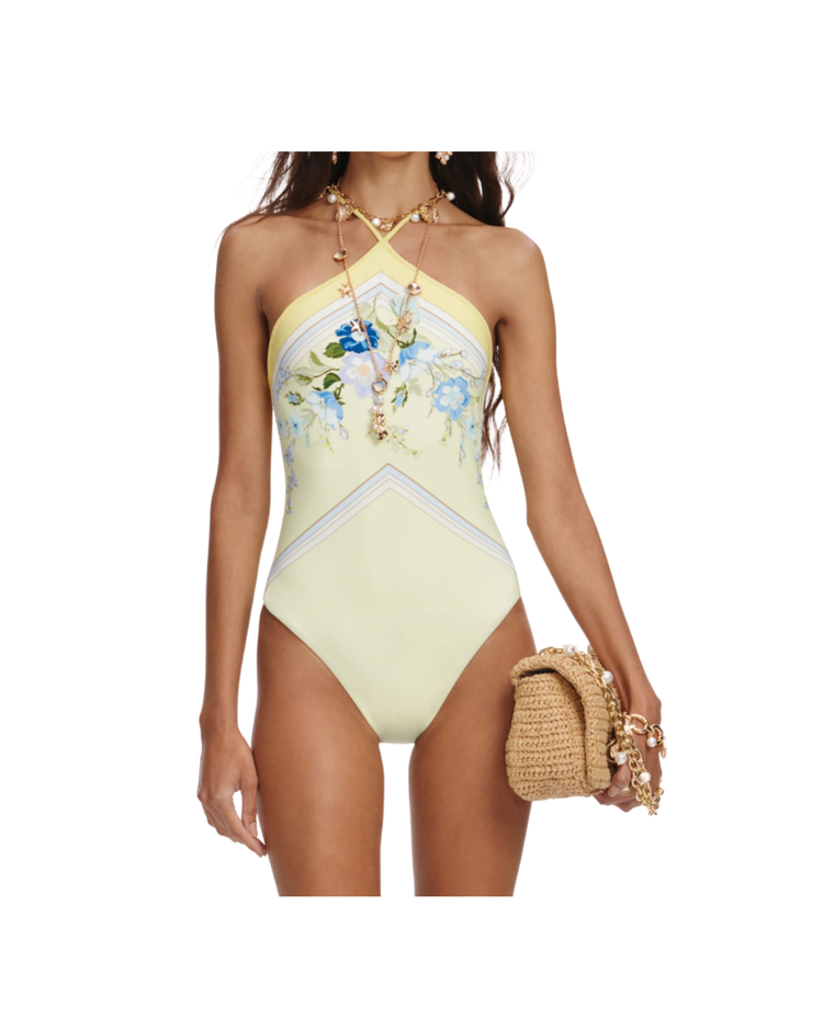 Yellow Floral Swimsuit